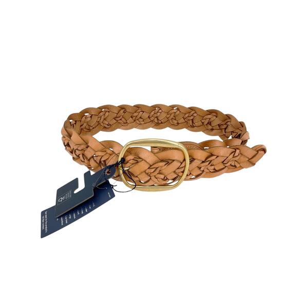 POLO RALPH LAUREN Double-Braided Leather Belt Natural S main image 7